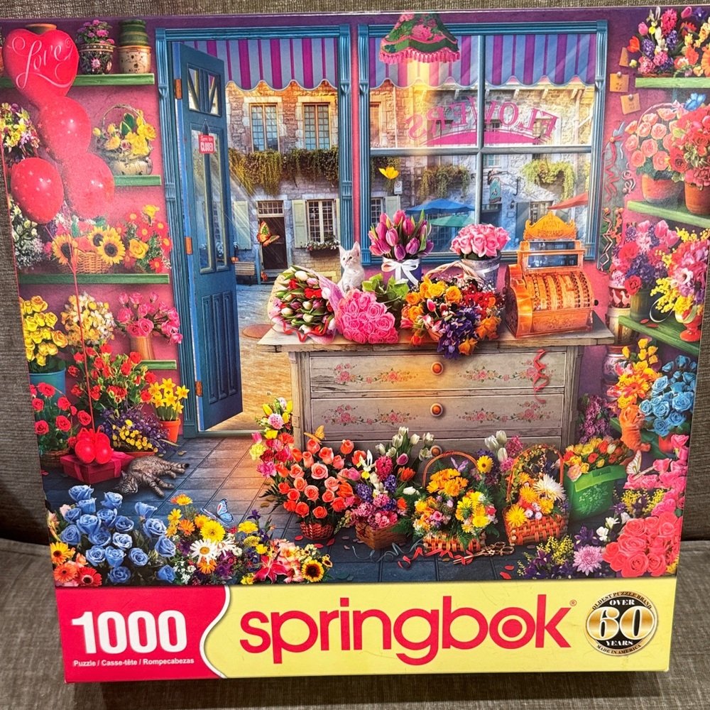 Springbok Colorful Flower Shop 1000-Piece Puzzle